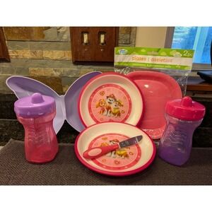 Toddler Feeding Set | Paw Patrol Playtex Plates Sippy Cups Gerber Butterfly Bowl